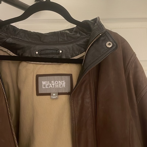 Brown Wilsons Genuine Leather Jacket M - Picture 3 of 6